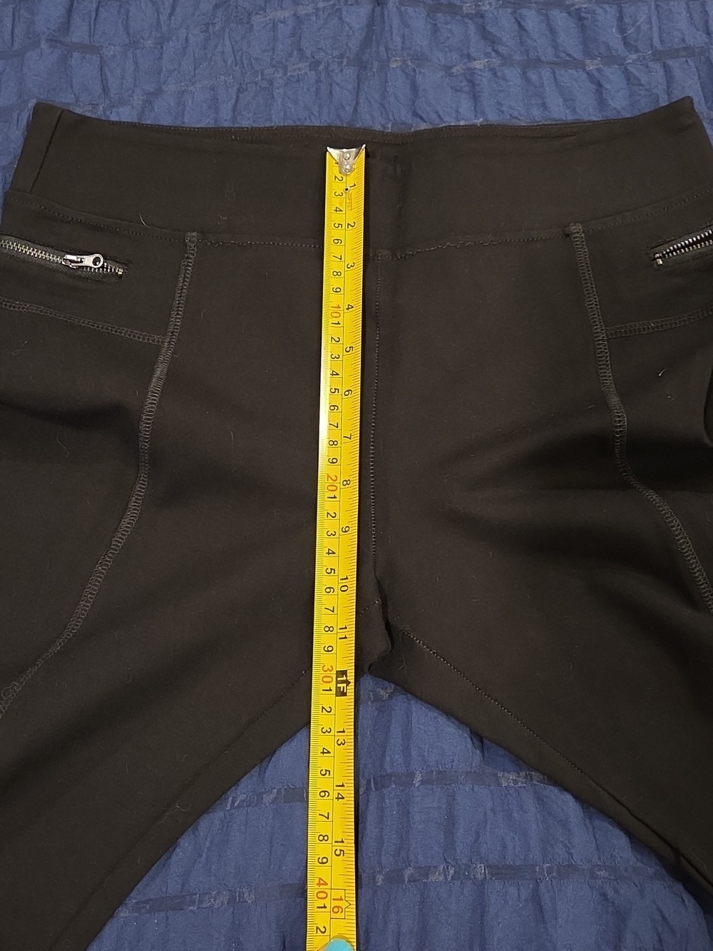 Romeo & Juliet Couture Black Slim Zip-Detail Leggings Size L! - Picture 7 of 9